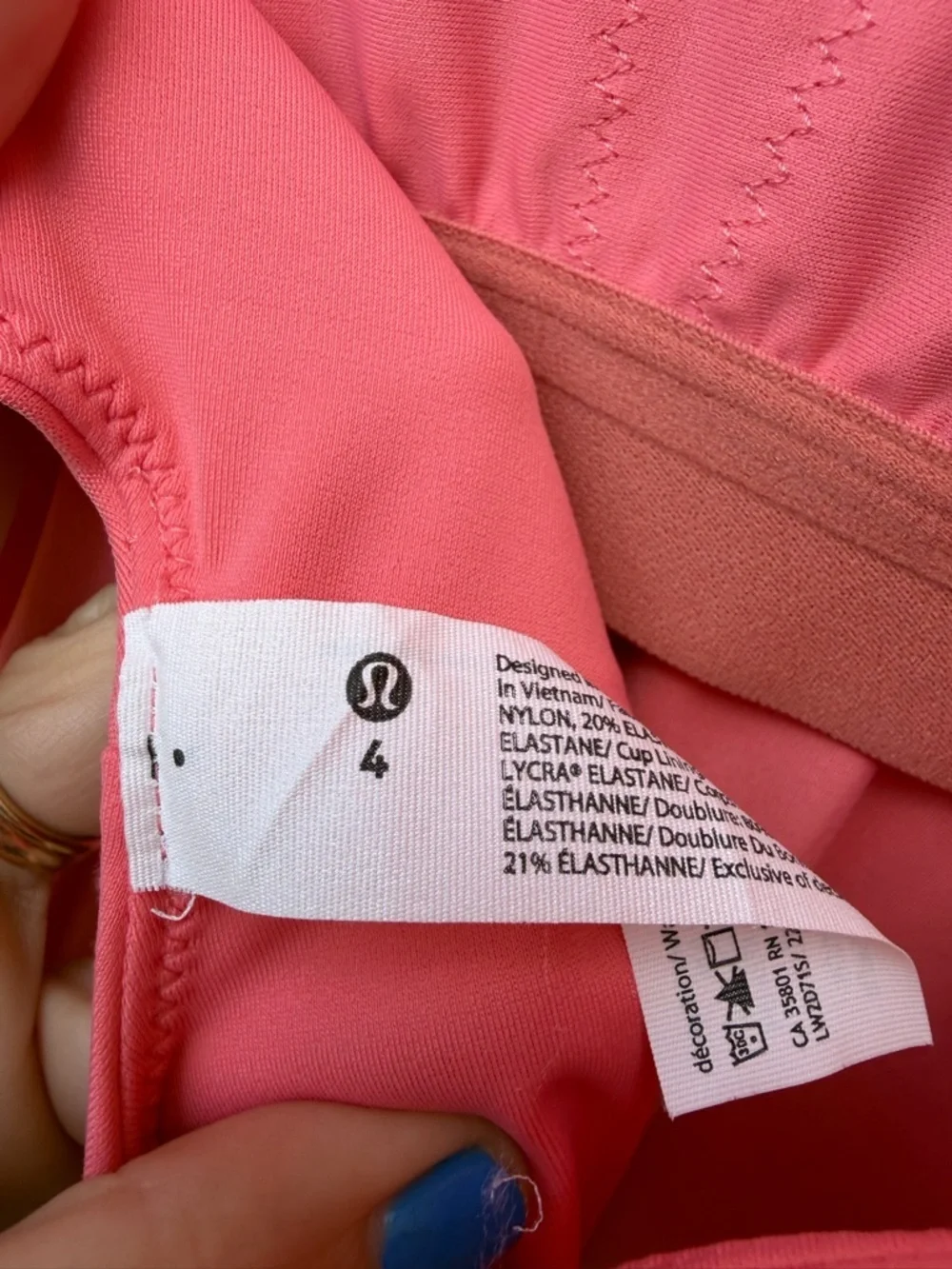 Lululemon Swim Waterside Bathing Suit V-Neck Skimpy-Fit One-Piece Swimsuit